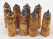 A set of eight slim ivory slig