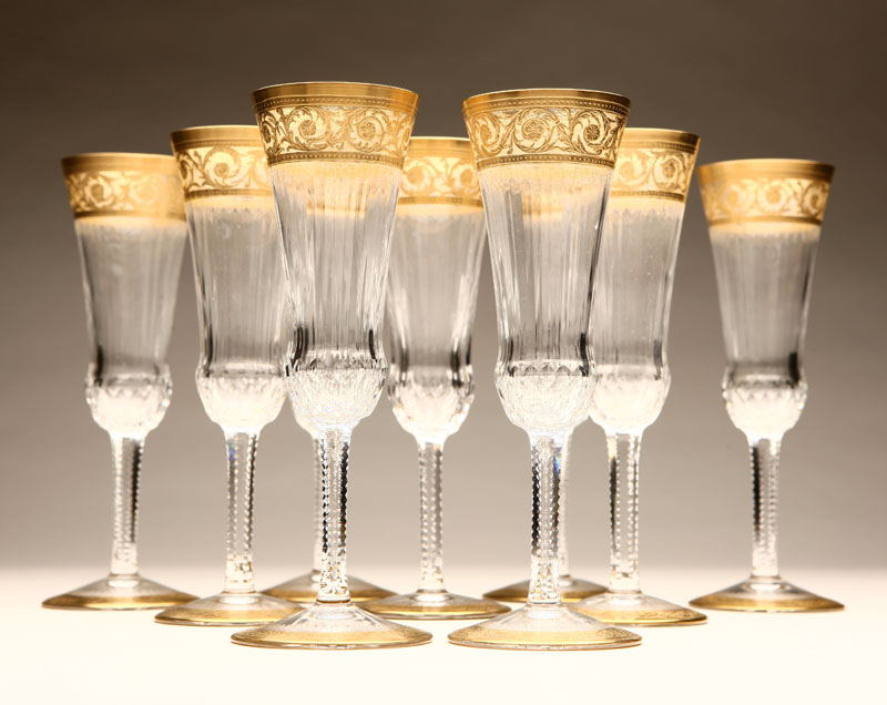 A set of eight St. Louis 'Thistle