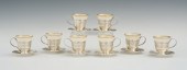 A Set of Eight Sterling Silver