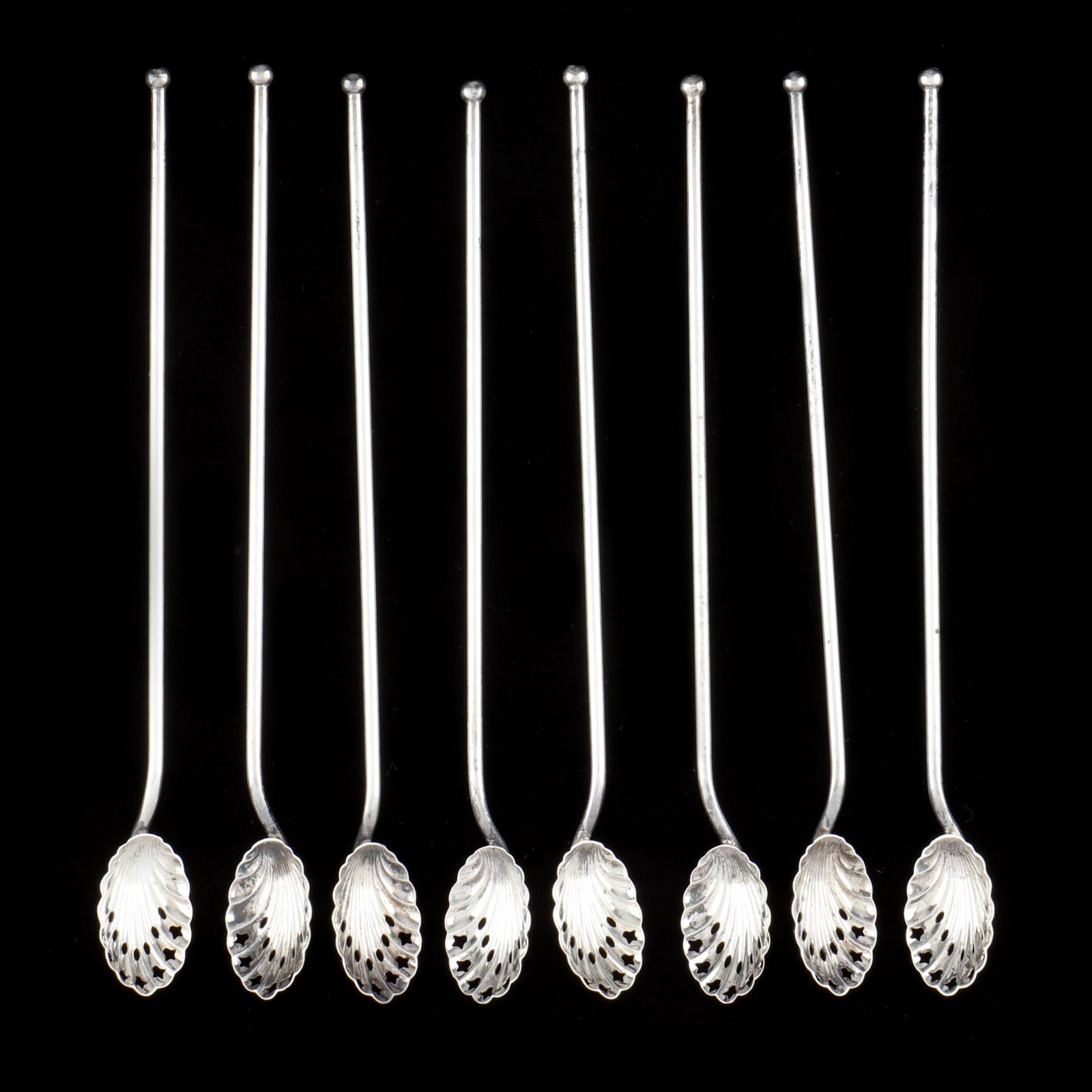 A SET OF EIGHT STERLING SILVER