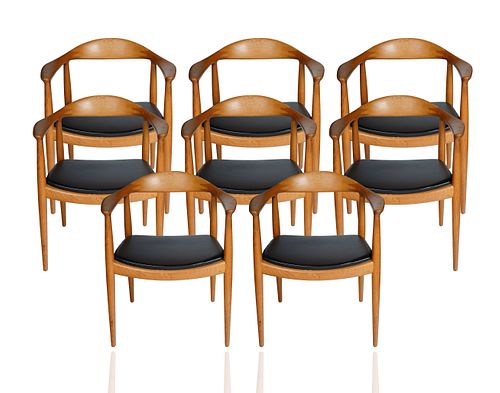 A SET OF EIGHT 'THE CHAIR',