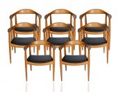 A SET OF EIGHT 'THE CHAIR', DE
