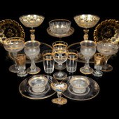 A Set of Eight Venetian Enamel
