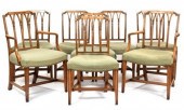 A set of eight vintage Hepplew