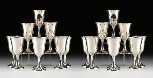 A SET OF EIGHTEEN AMERICAN STERLING