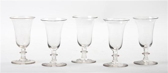 * A Set of Fifteen Sherry Glasses