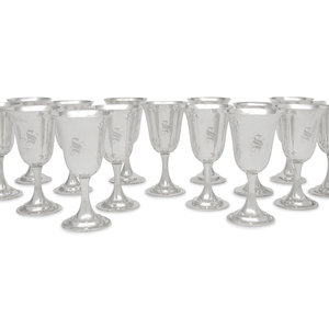 A Set of Fifteen American Silver