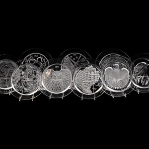 A Set of Fifteen Lalique
