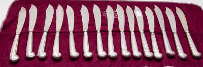 A set of fifteen Victorian silver