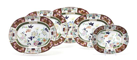 * A Set of Five English Ironstone