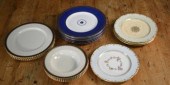 A set of five 10.5” Minton din