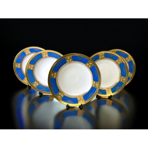 A SET OF FIVE BOHEMIAN FISCHER &
