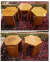 A SET OF FIVE MCGUIRE HEXAGONA