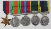 A set of five medals of Leslie