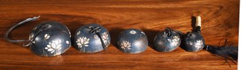 A set of five vintage graduated