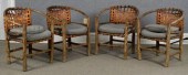 A set of four antique Adironda