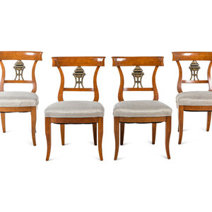 A Set of Four Biedermeier Style