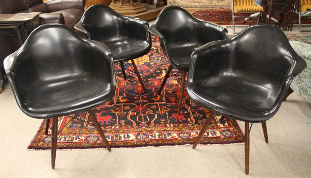 A SET OF FOUR BLACK 'CASE STUDY'
