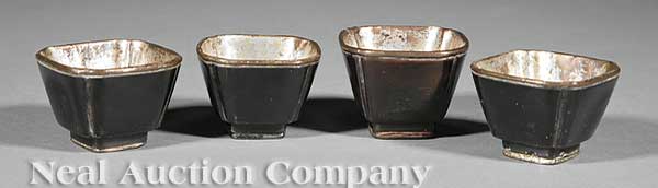 A Set of Four Chinese Lacquer