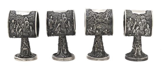 A Set of Four Chinese Export Silver