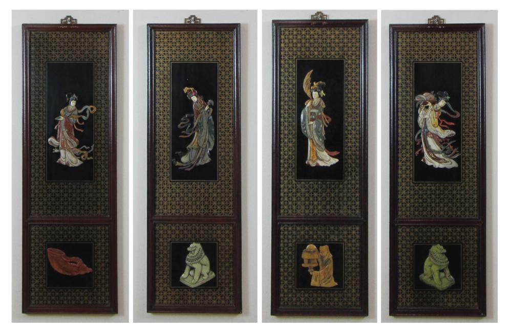 A SET OF FOUR CHINESE PICTORIAL
