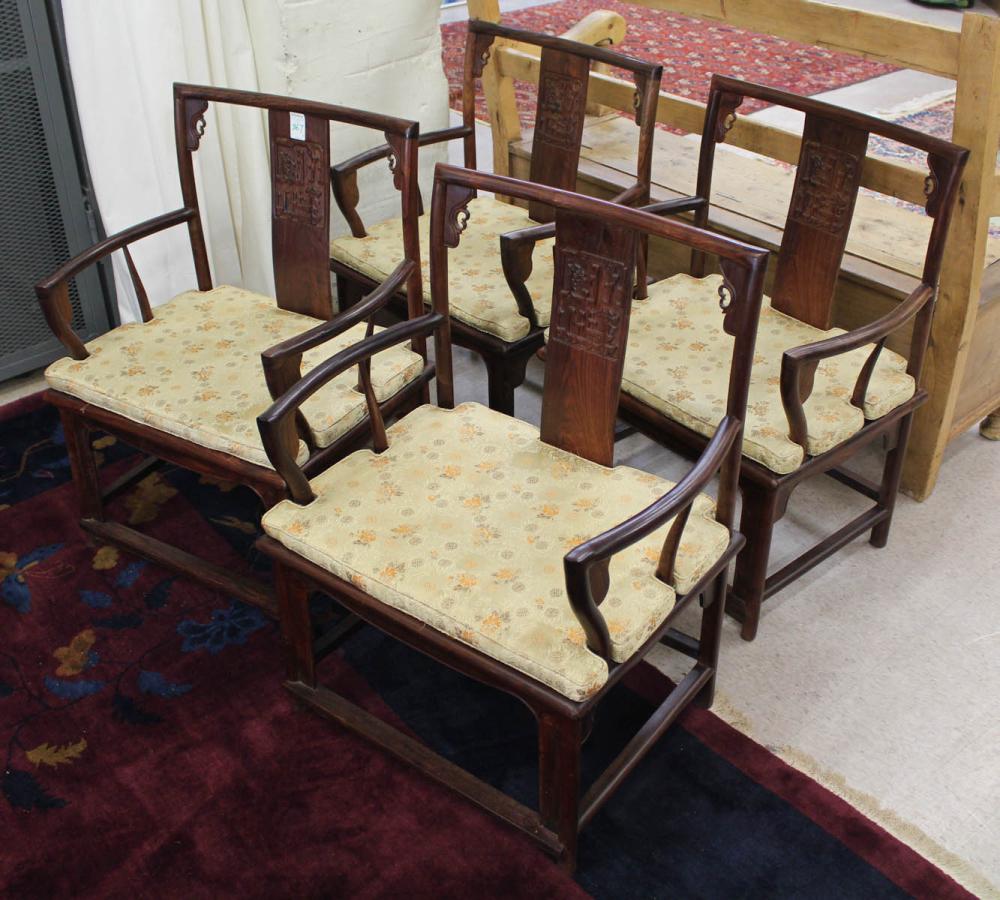 A SET OF FOUR CHINESE HUANGHUALI