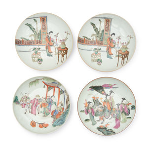 A Set of Four Chinese Famille