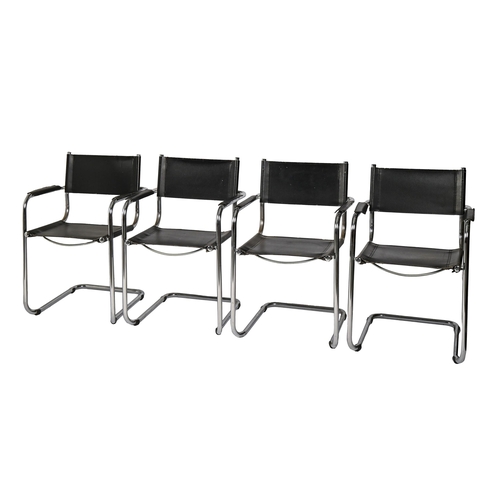 A set of four chromium plated