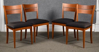 A set of four contemporary cherry