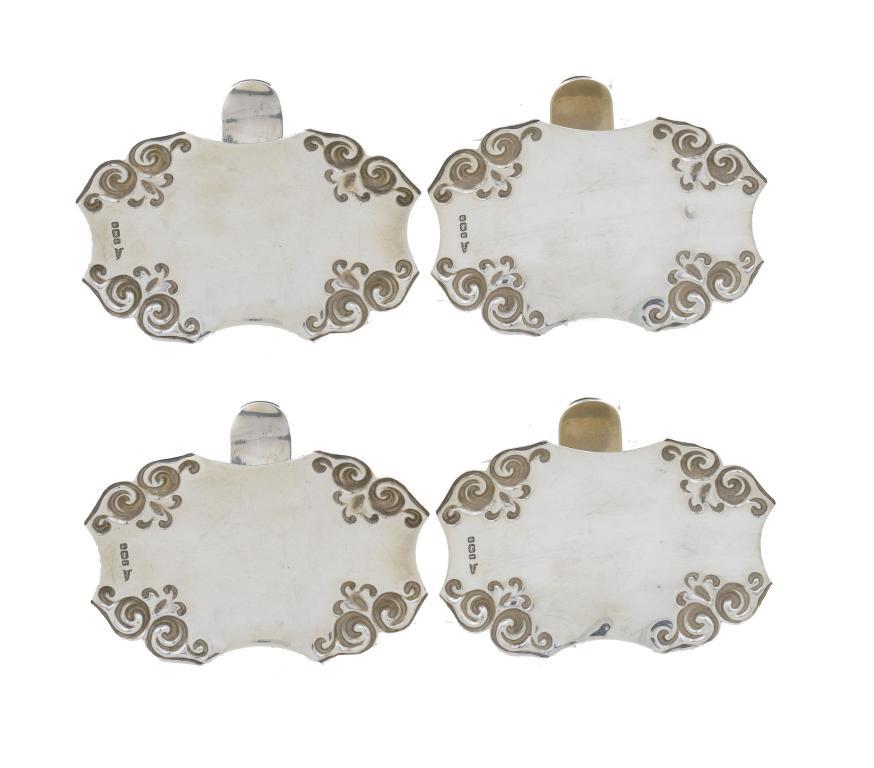 A SET OF FOUR EDWARD VII PATENT