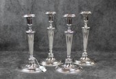 A SET OF FOUR EDWARDIAN SILVER