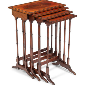 A Set of Four Edwardian Mahogany
