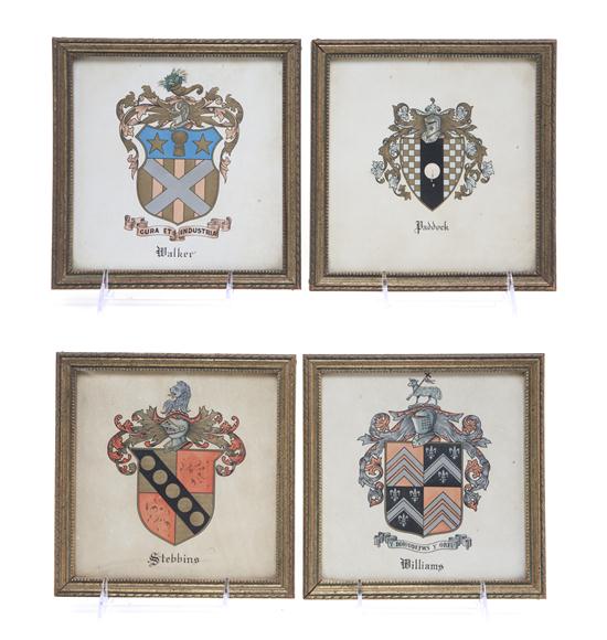 *A Set of Four English Armorial
