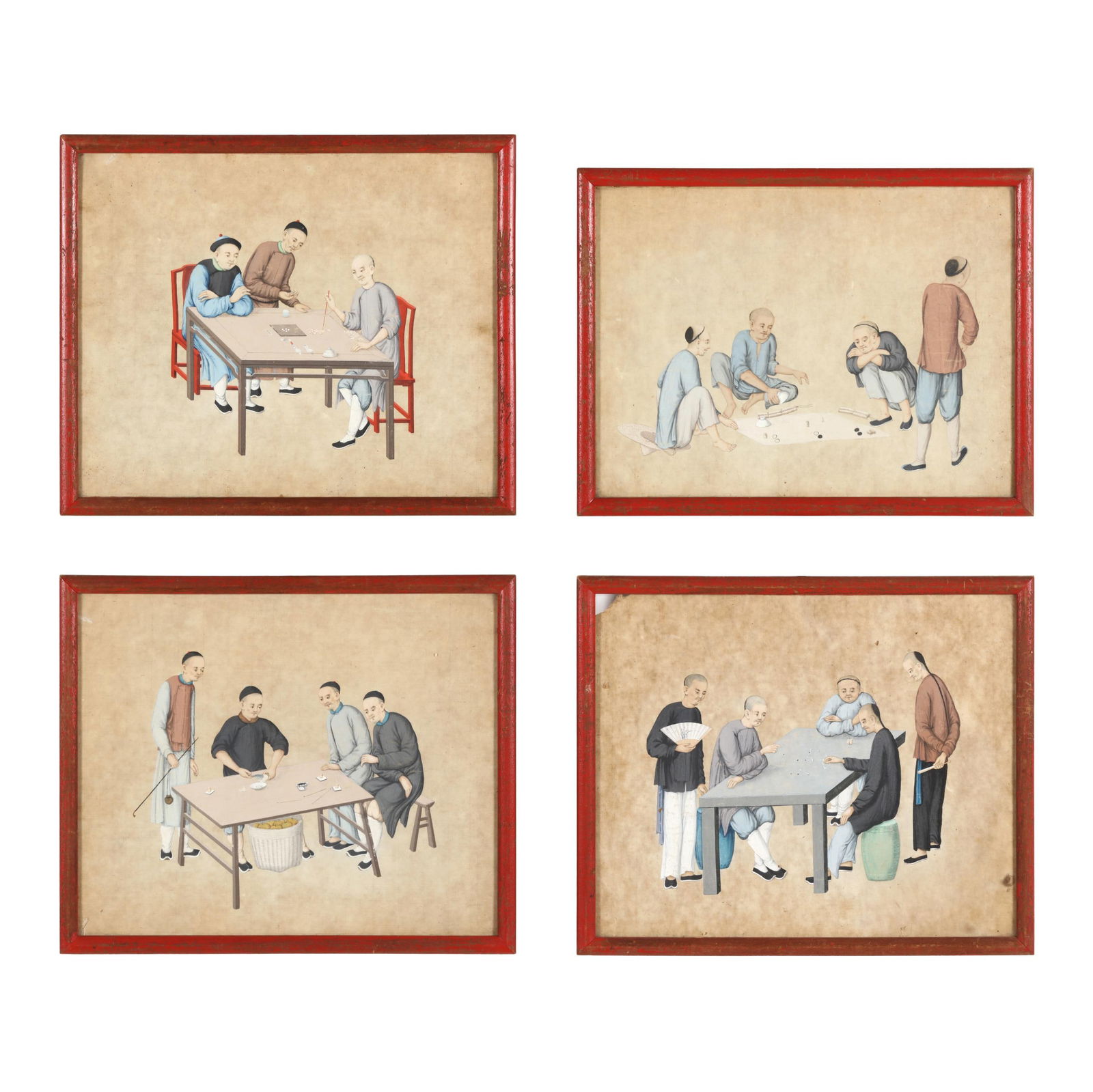 A SET OF FOUR EXPORT CHINESE