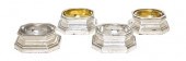 A Set of Four French Silver Sa