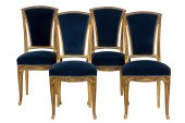 A SET OF FOUR FRENCH ART NOUVE