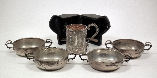 A set of four George V silver
