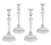 A SET OF FOUR GEORGE III WEIGH