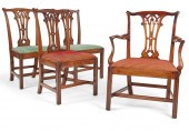 A SET OF FOUR GEORGE III MAHOG