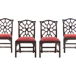 A Set of Four George III Mahogany