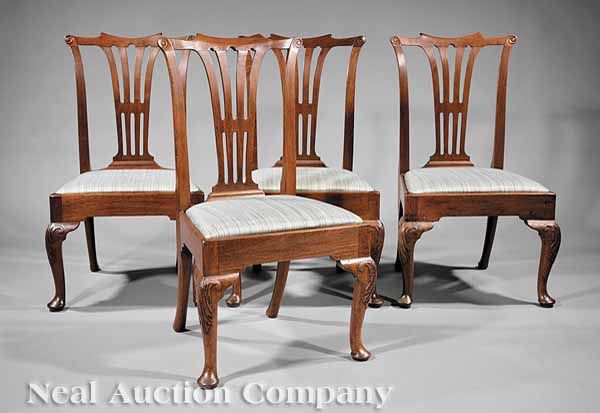 A Set of Four Georgian Carved
