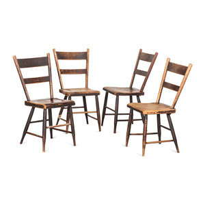 A Set of Four Hitchcock Black