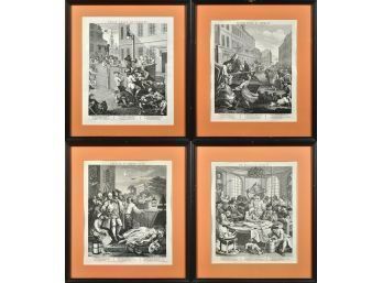 A set of four Hogarth engravings,