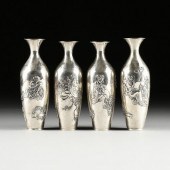 A SET OF FOUR JAPANESE "FLOWER