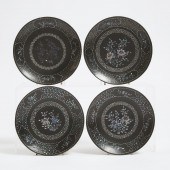 A Set of Four Lac Burgaute Pla
