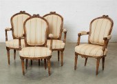 A SET OF FOUR LOUIS XVI STYLE