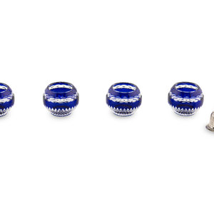 A Set of Four Modern Fabergé Blue