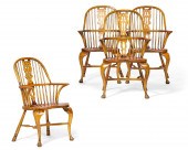 A SET OF FOUR OAK AND ELM WIND