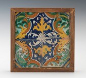 A Set of Four Portugese Tiles