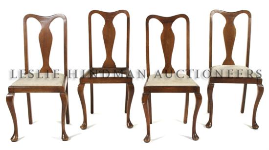 A Set of Four Queen Anne Style